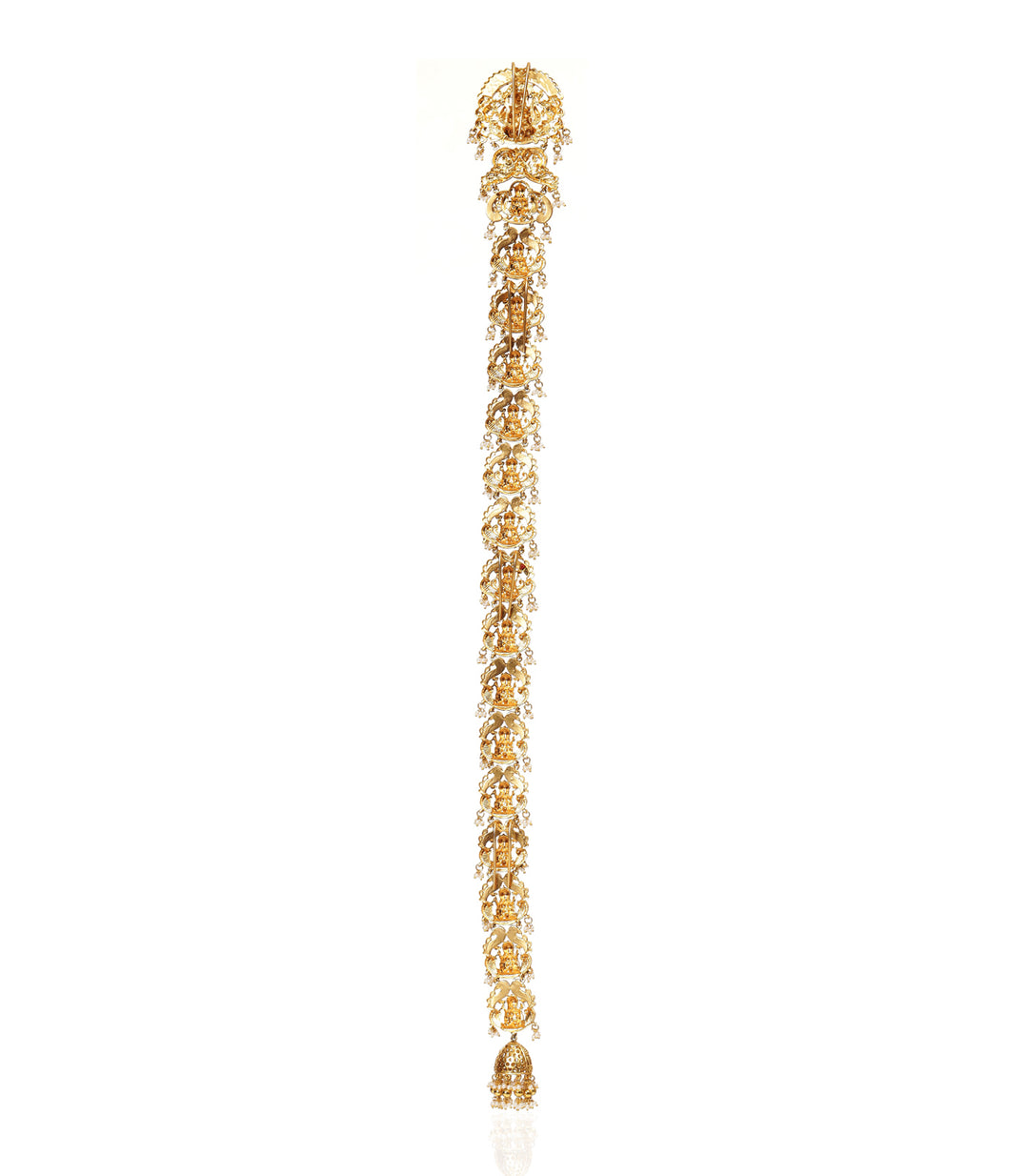 MIRA RED GOLD PLATED CHOTI
