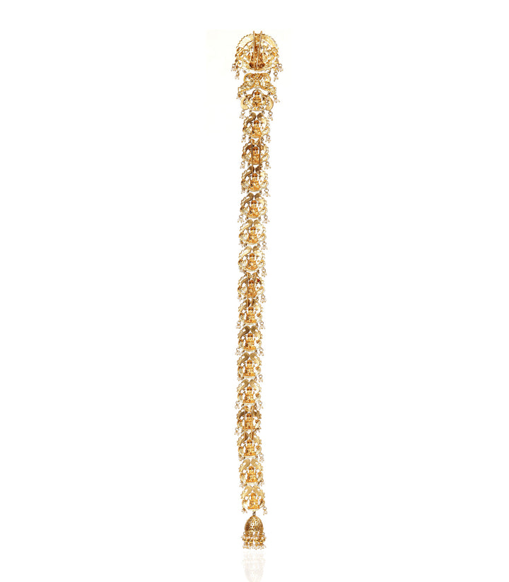 MIRA RED GOLD PLATED CHOTI