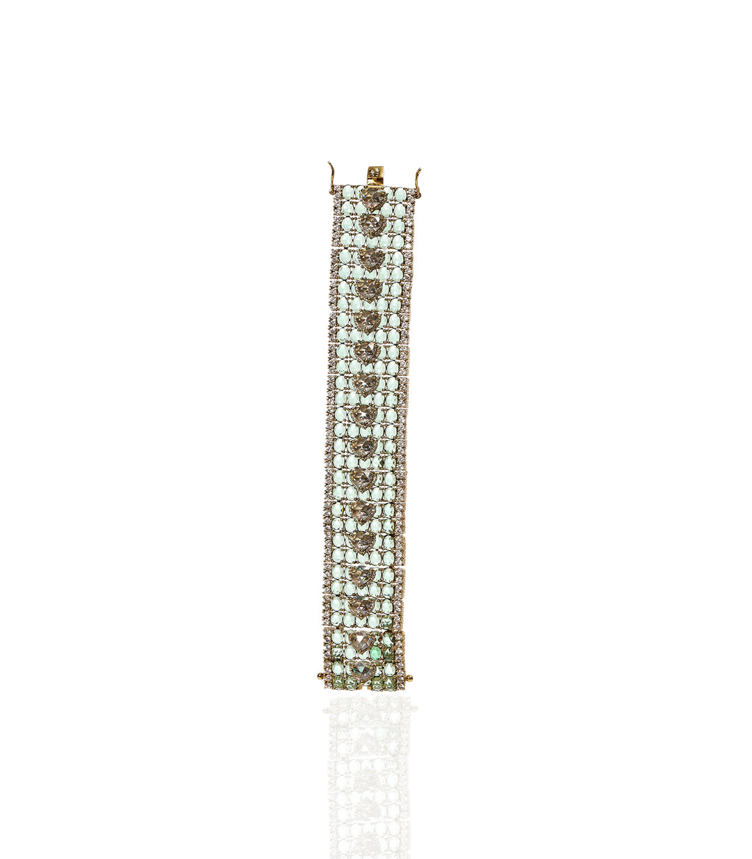 MOHANA GREEN ROSE CUT BRACELET