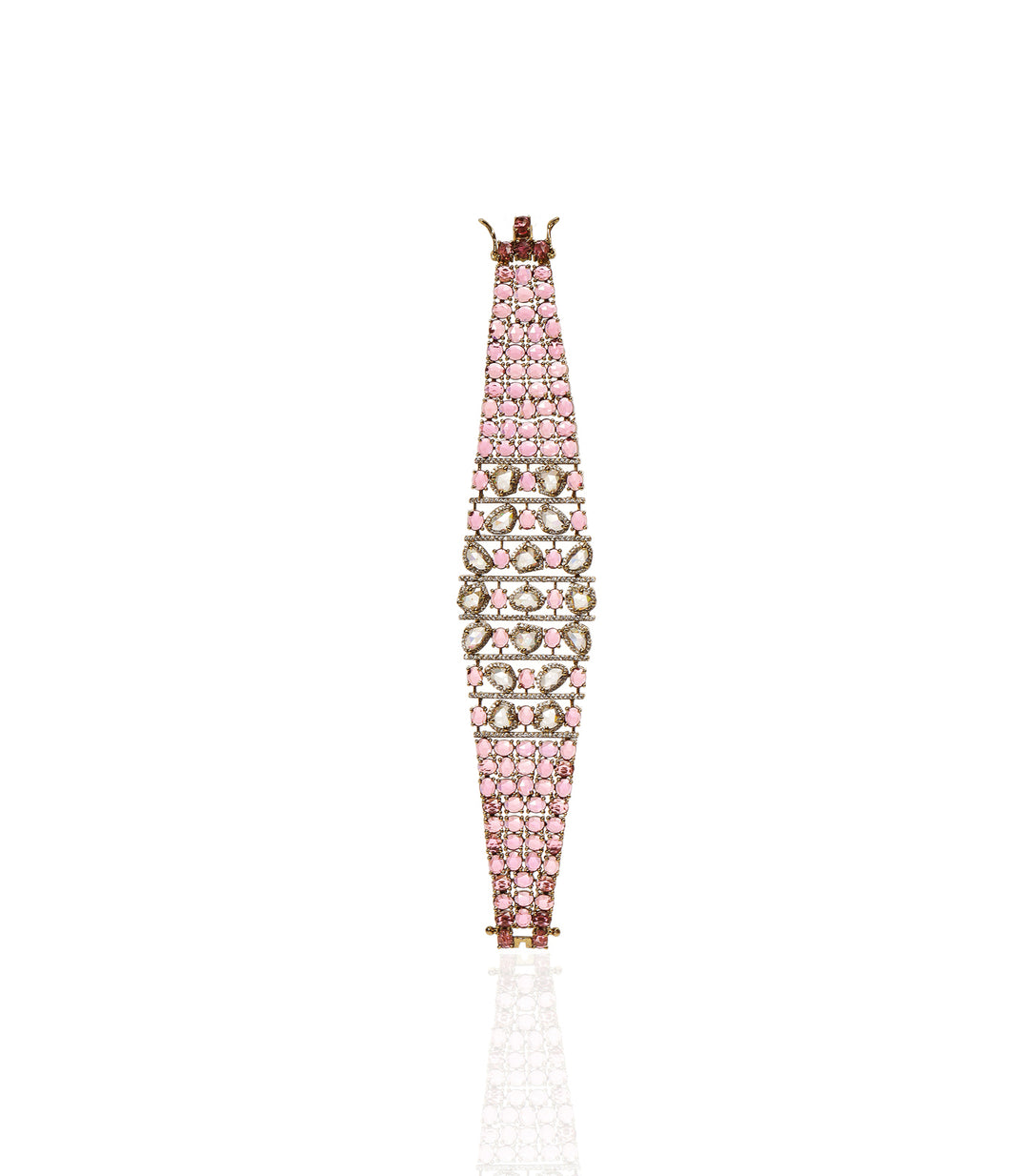 MENKA PINK ROSE CUT BRACELET