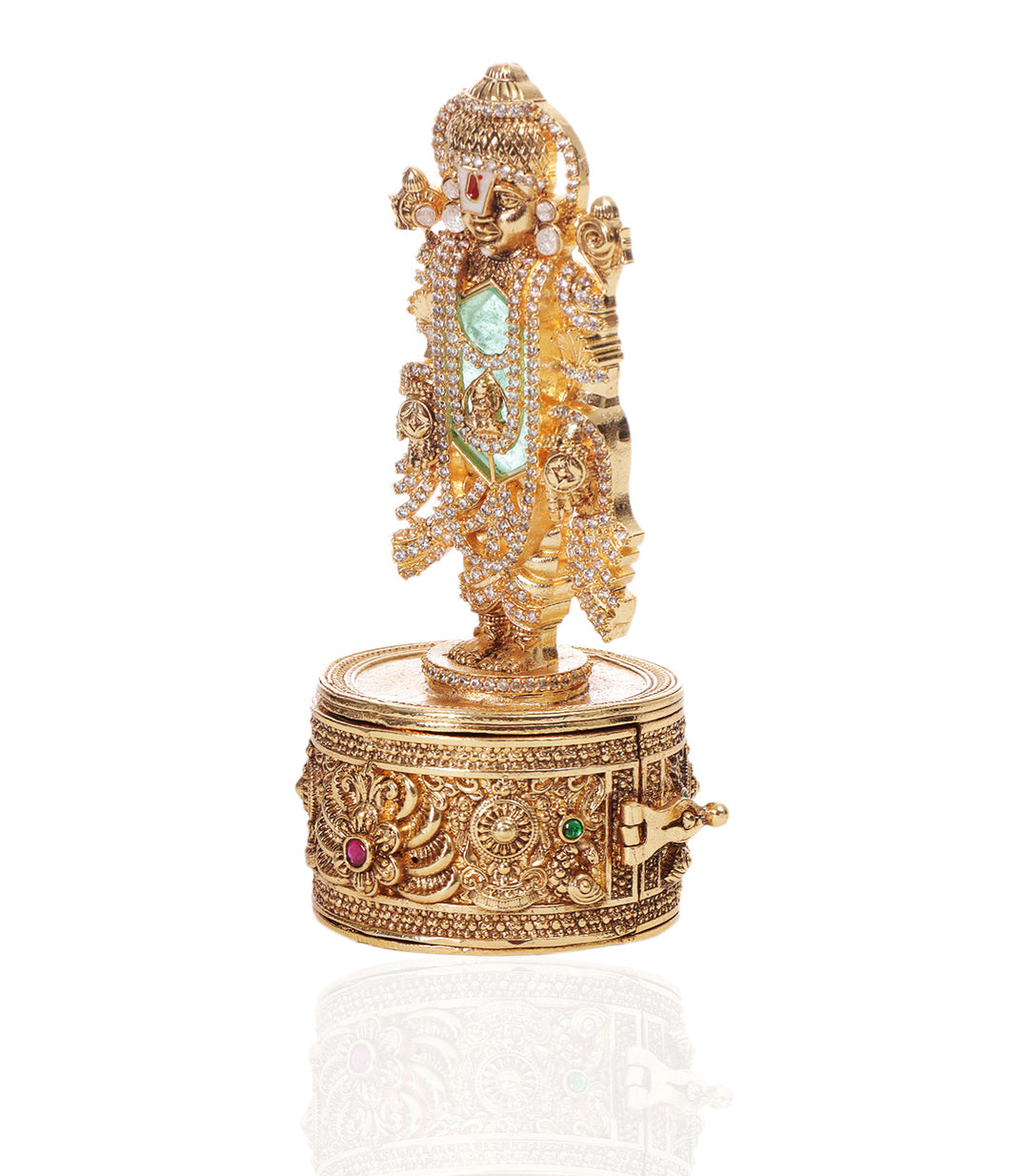 SHREE VENKATESWARA GOLD PALTED ORNATE BOX