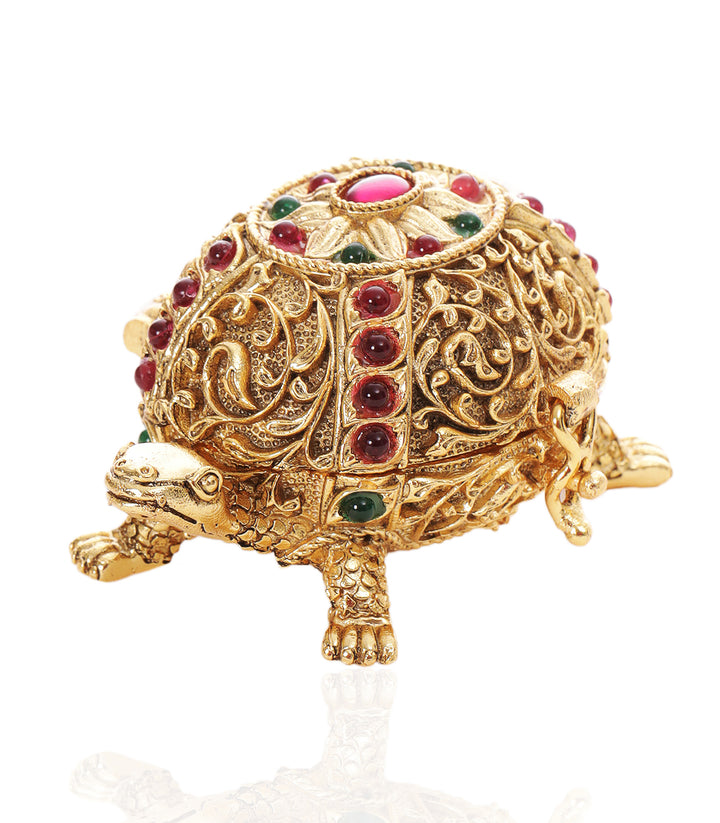 KAMATH RED & GREEN GOLDPLATED ORNATE BOX