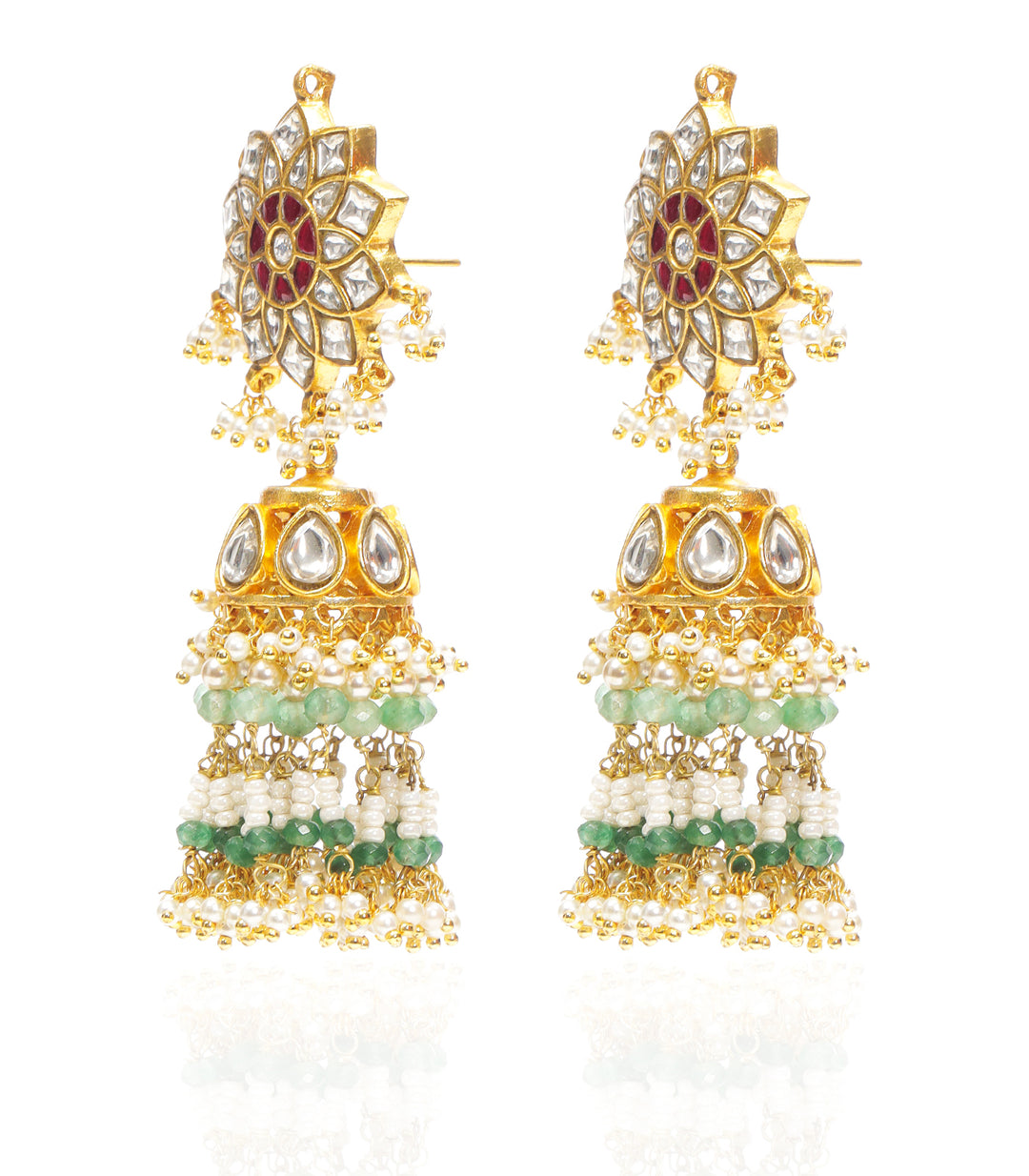 MAIYA RED KUNDAN NECKLACE SET