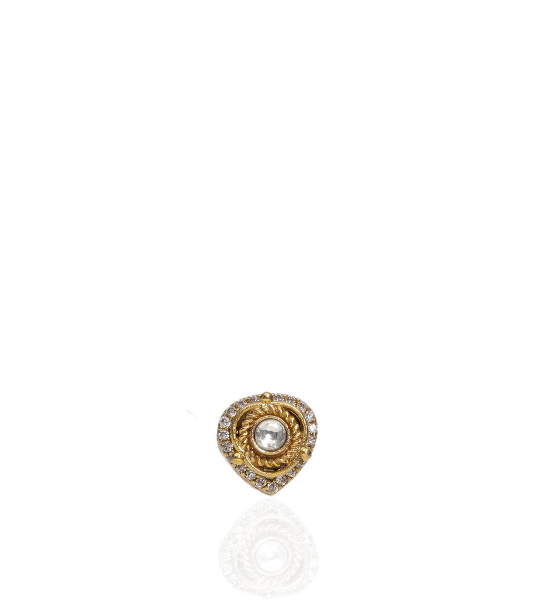 AMANI GOLD PLATED  POLKI BUTTON