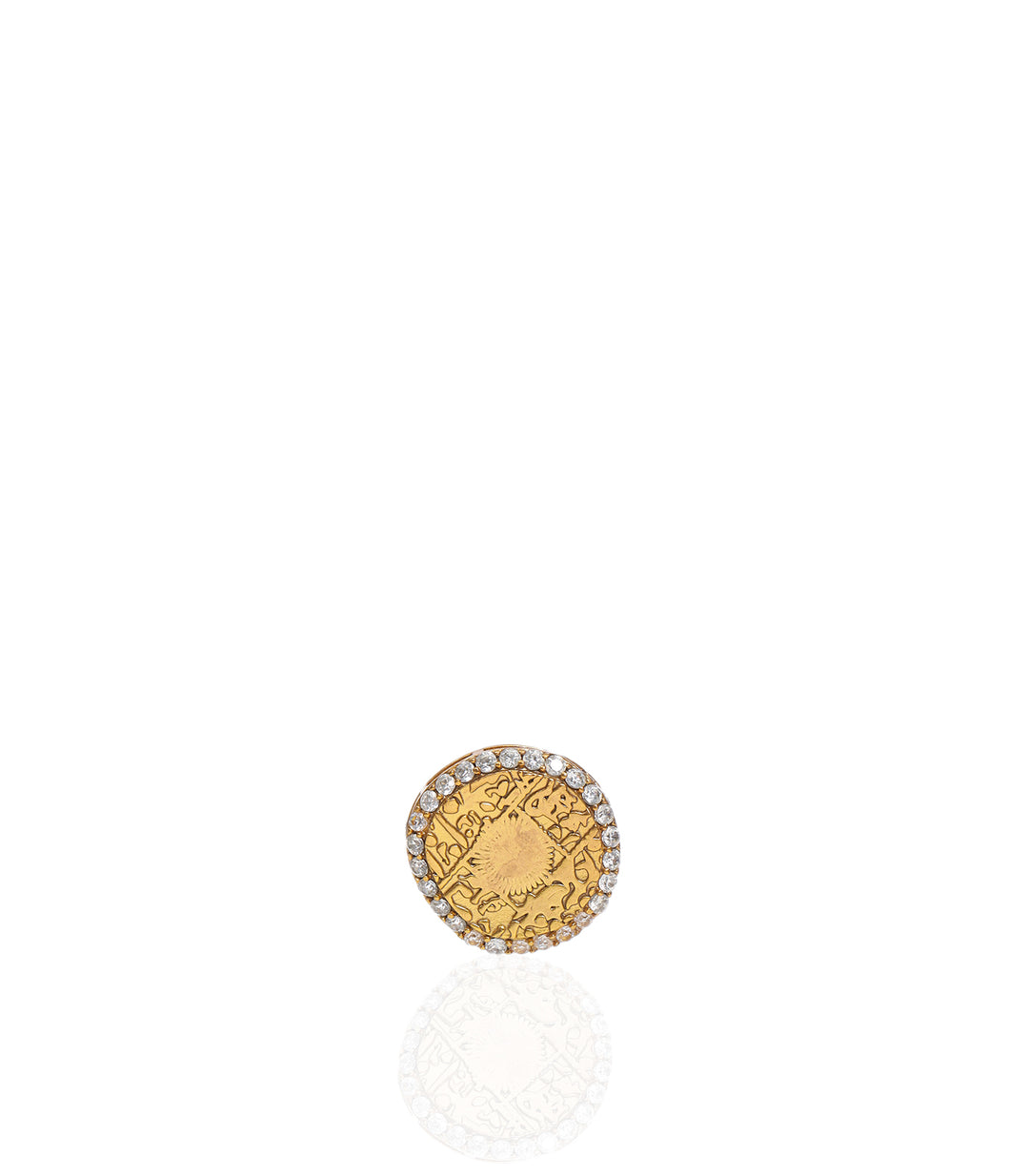 KALANI GOLD PLATED  KUNDAN BUTTON