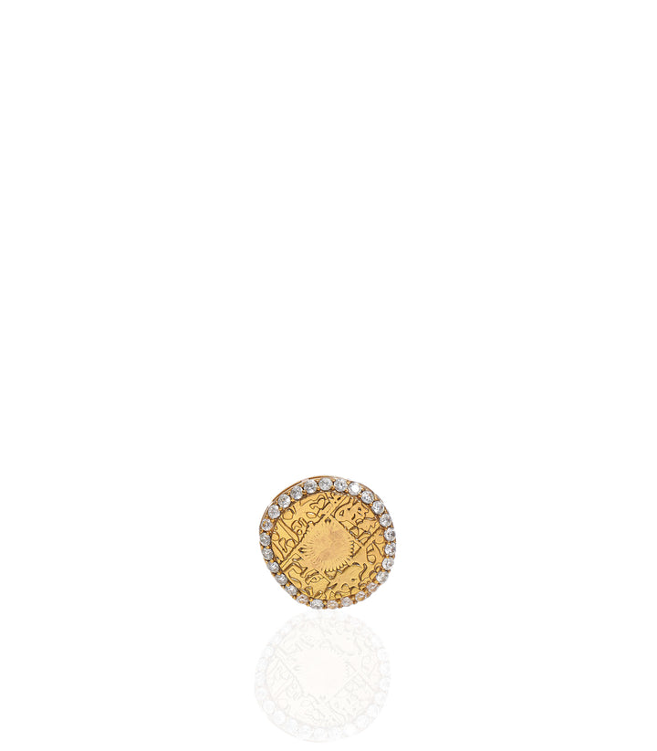 KALANI GOLD PLATED  KUNDAN BUTTON