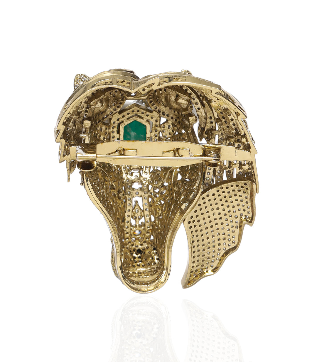 ASHVA GREEN BROOCH