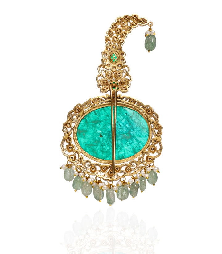 NISHI GREEN POLKI KALGI