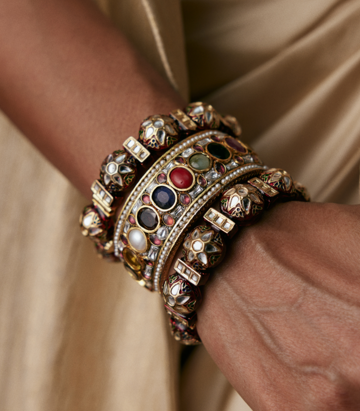 SAMIRAH RED KUNDAN BANGLES