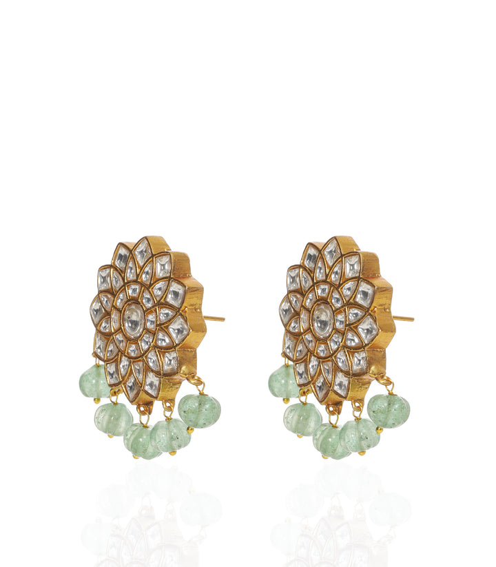 VANI GREEN KUNDAN CHOKER SET