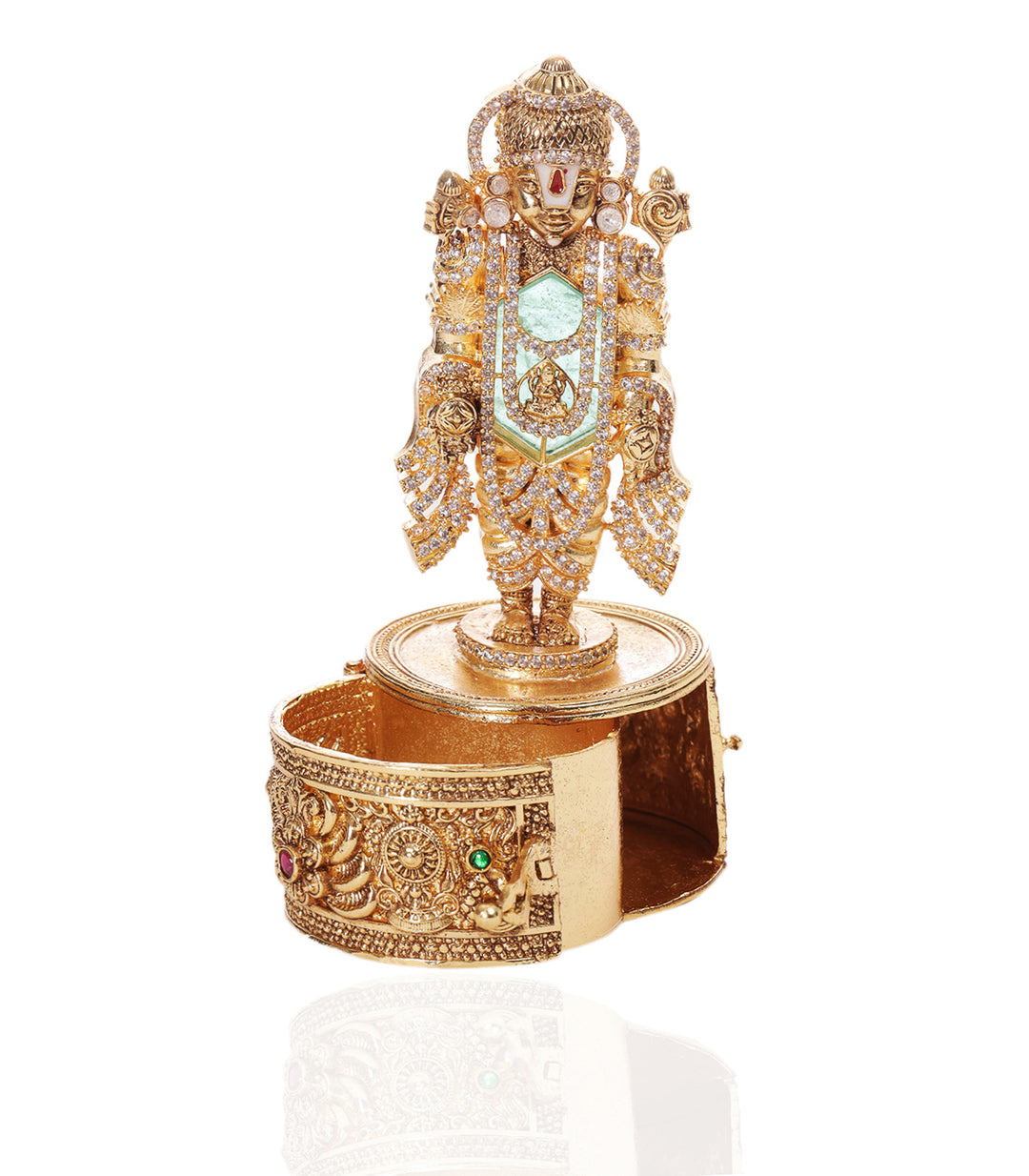 SHREE VENKATESWARA GOLD PALTED ORNATE BOX