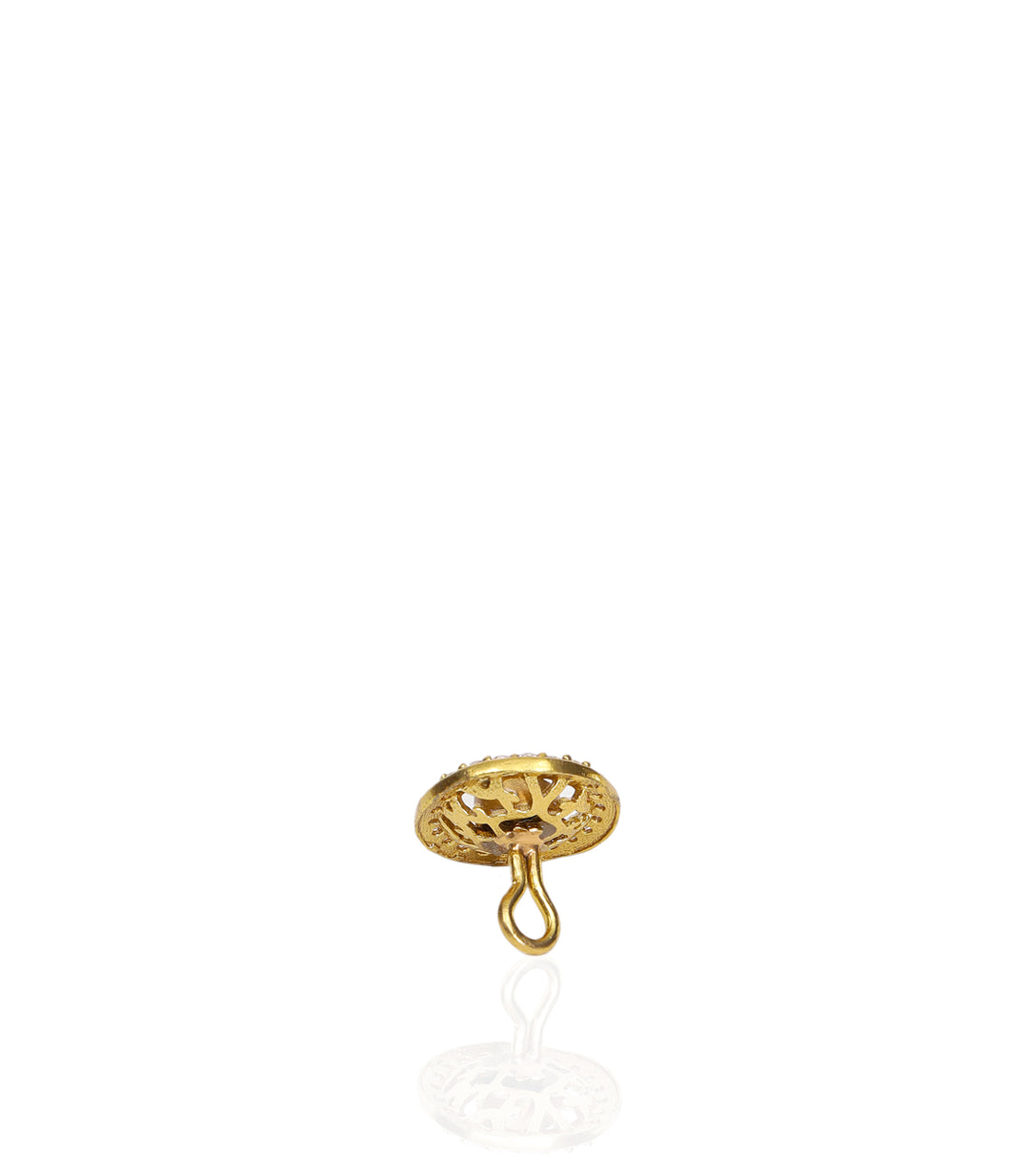 ANMARA GOLD PLATED  POLKI BUTTON