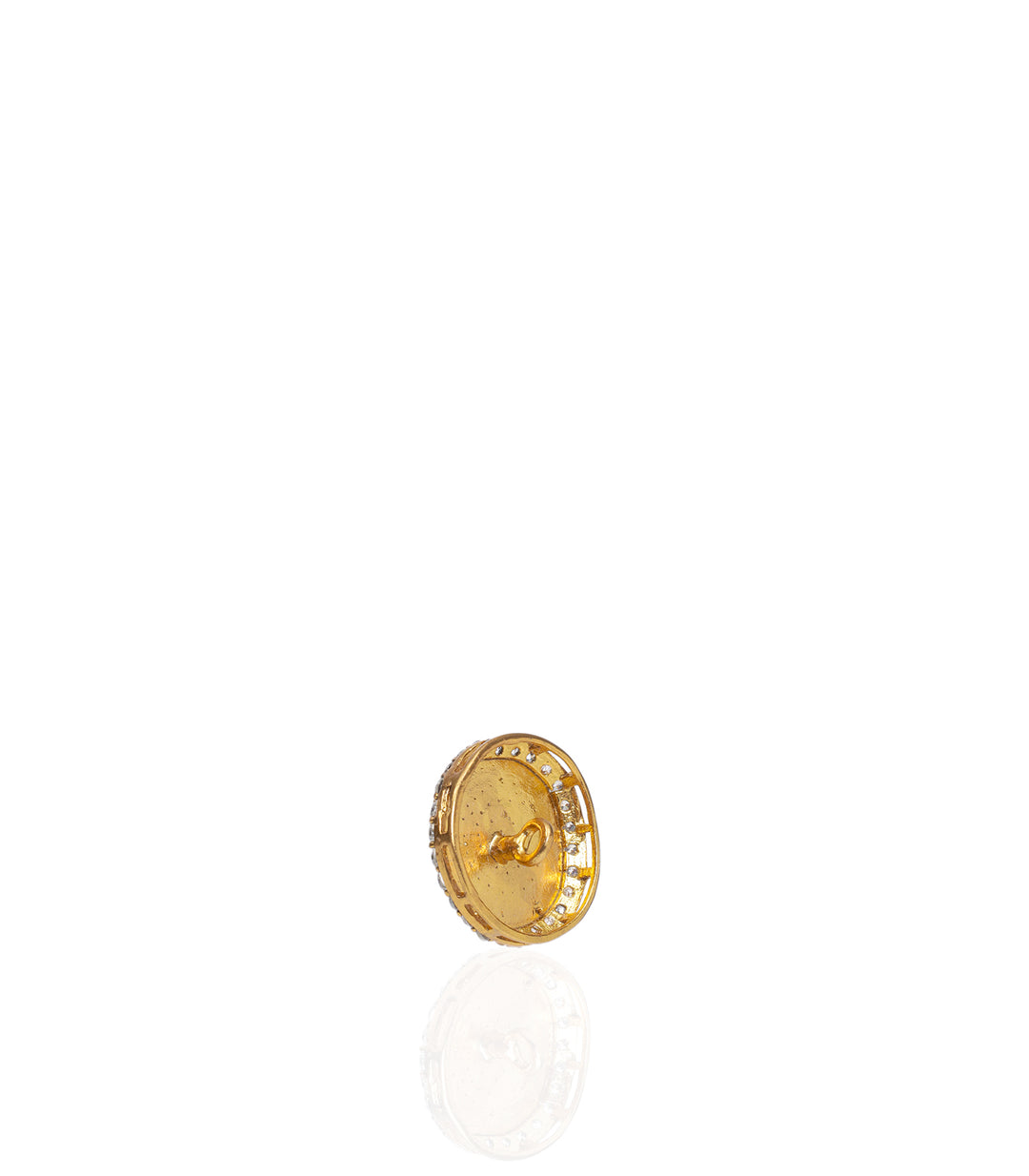 KALANI GOLD PLATED  KUNDAN BUTTON
