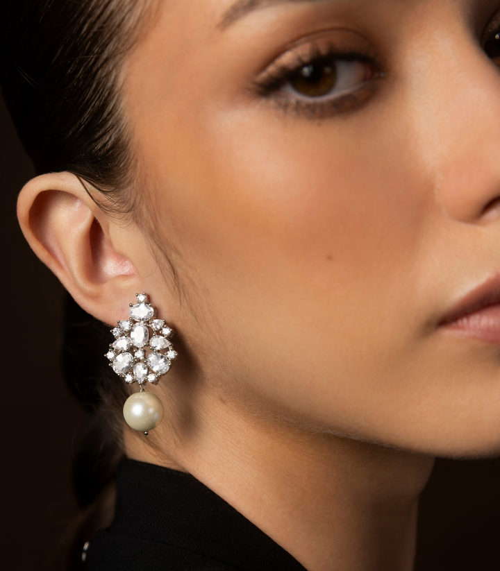 TANYA WHITE ZIRCON STUD