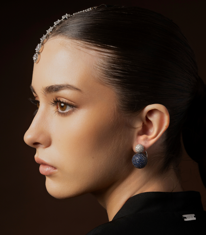 RHEA BLUE ZIRCON STUD