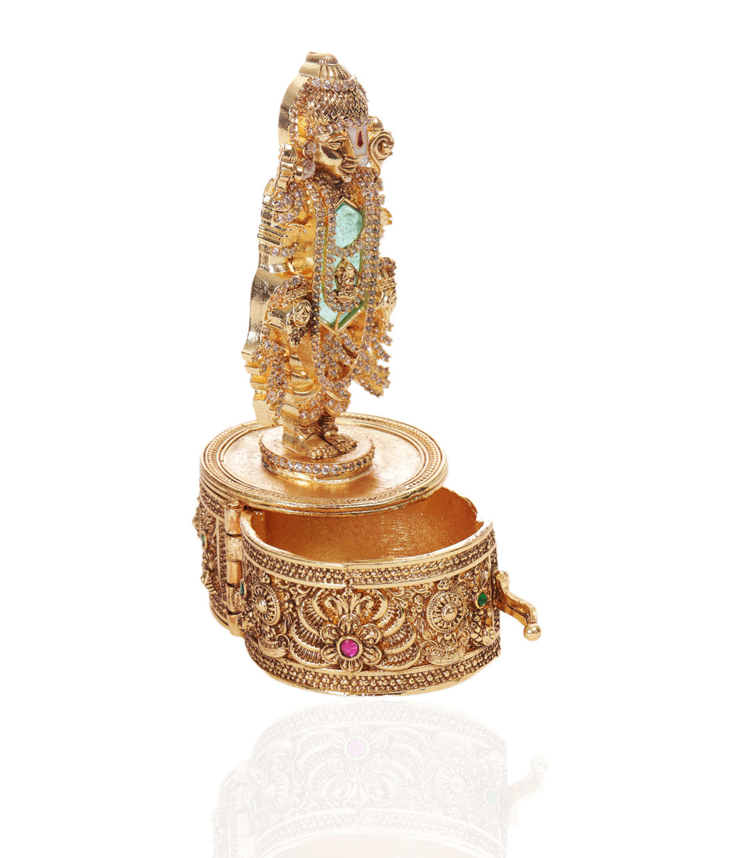SHREE VENKATESWARA GOLD PALTED ORNATE BOX
