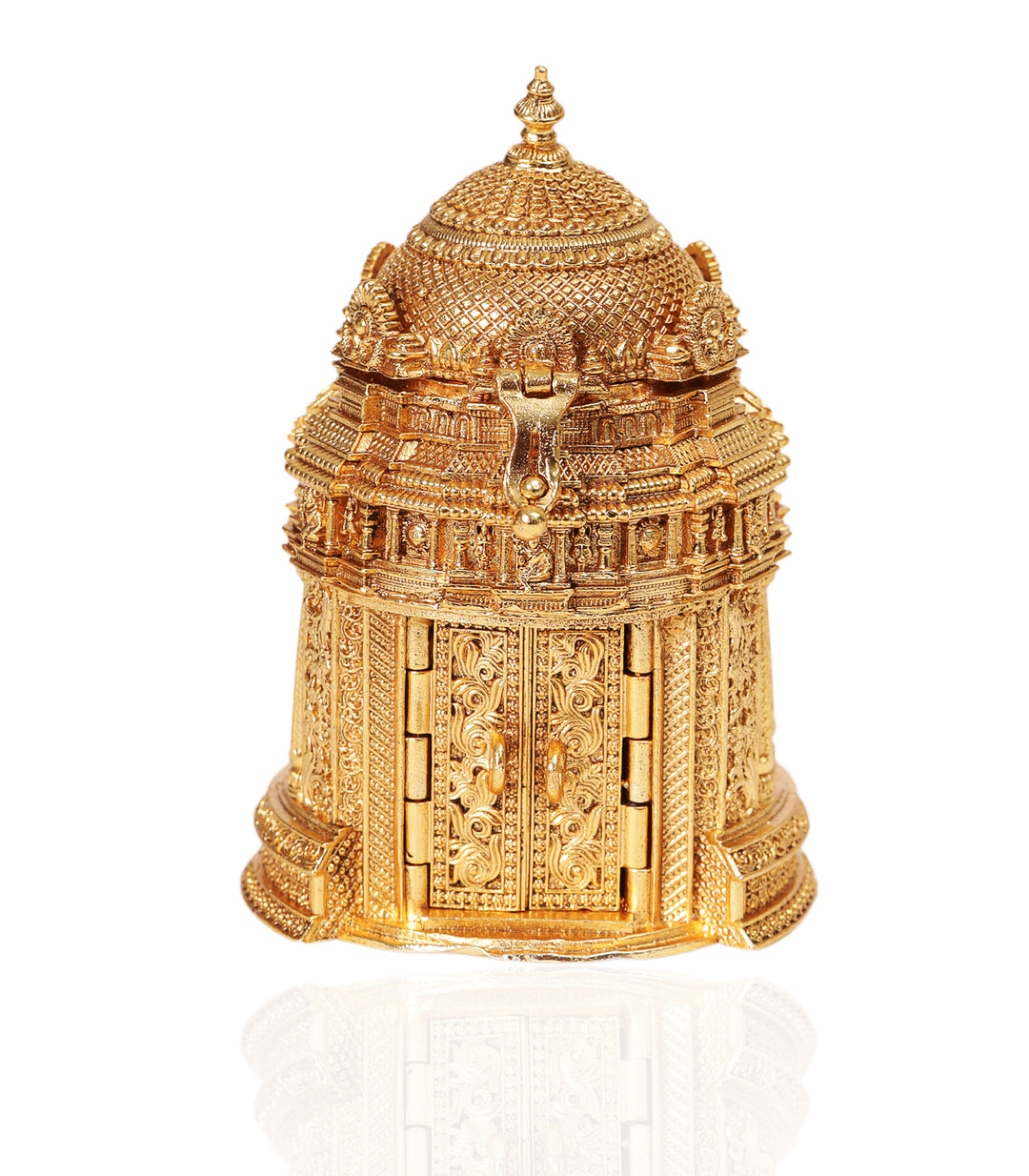 GOLD PLATED MAHALAKSHIMI ORNATE BOX