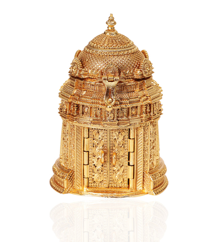 GOLD PLATED MAHALAKSHIMI ORNATE BOX