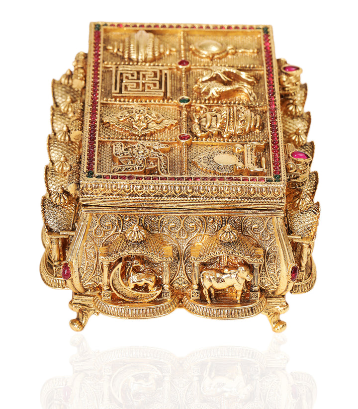 VEDANATHA GOLD PLATED ORNATE BOX