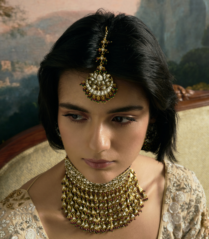 HRIDYA KUNDAN RED & GREEN TIKKA