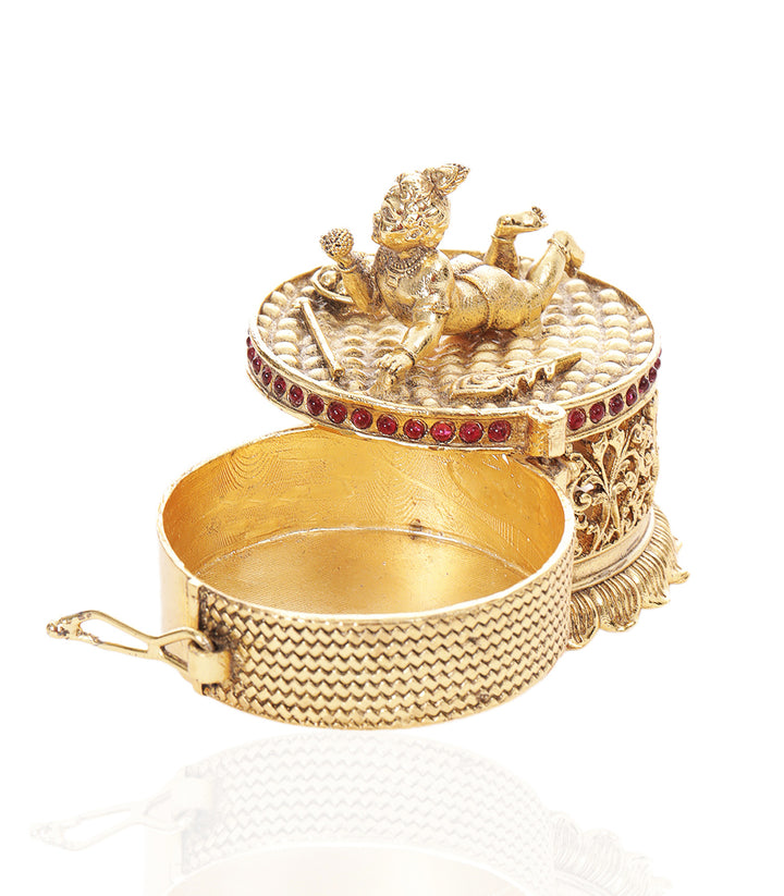 KRISHNA GOLD PLATED ORNATE BOX