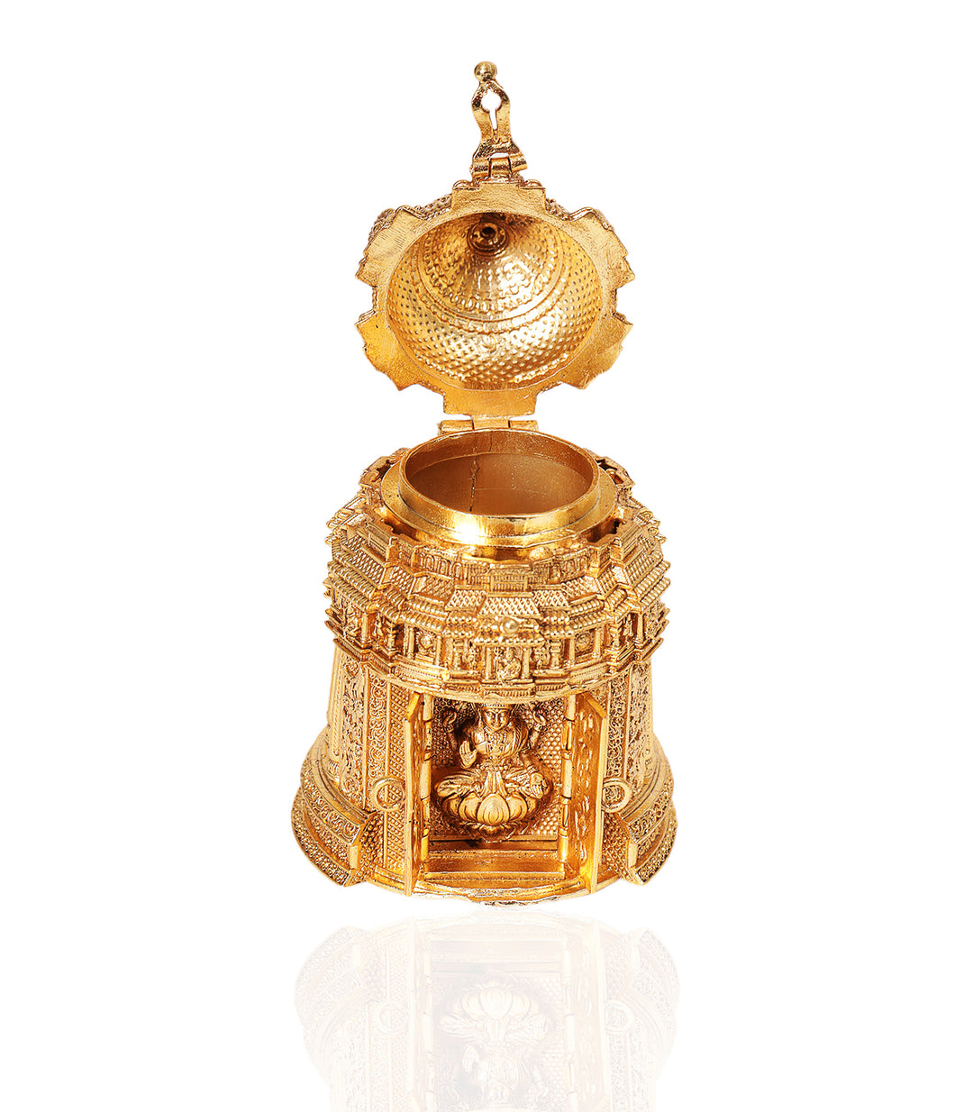 GOLD PLATED MAHALAKSHIMI ORNATE BOX