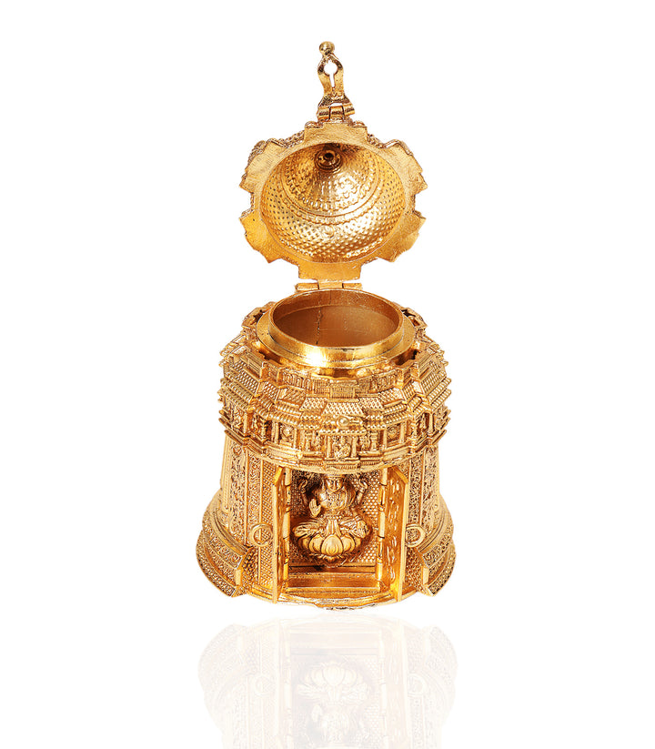 GOLD PLATED MAHALAKSHIMI ORNATE BOX