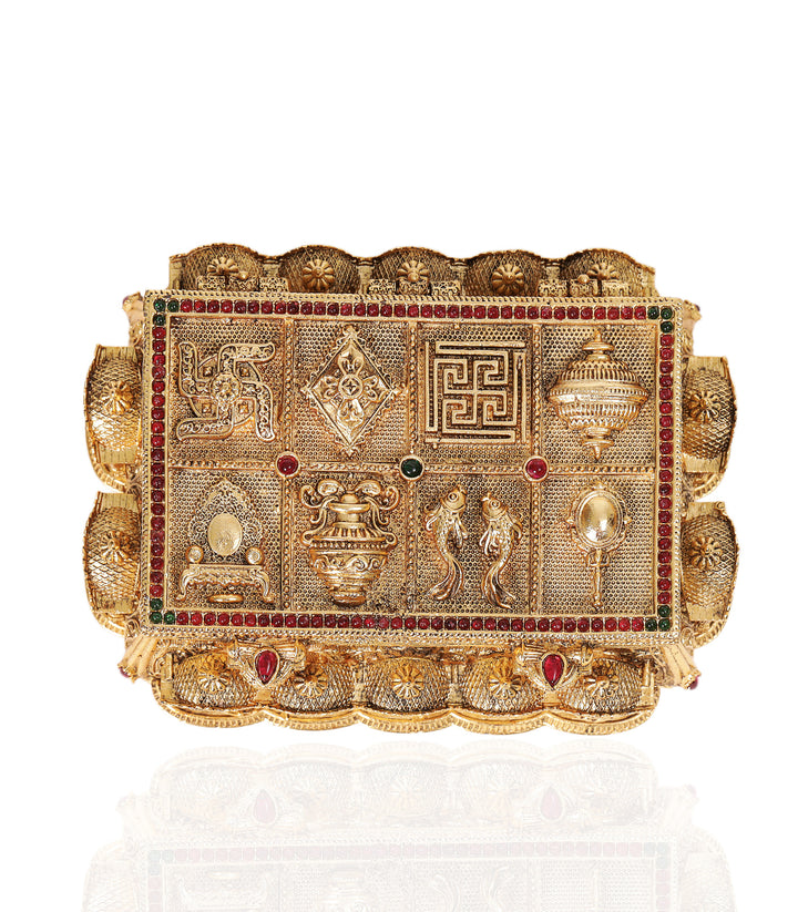 VEDANATHA GOLD PLATED ORNATE BOX