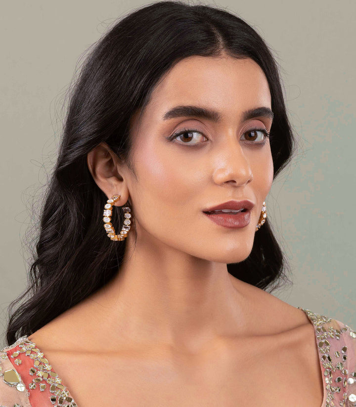 SADHIKA POLKI HOOPS