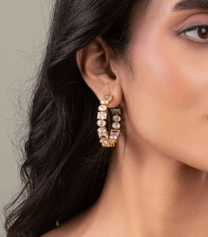 SADHIKA POLKI HOOPS