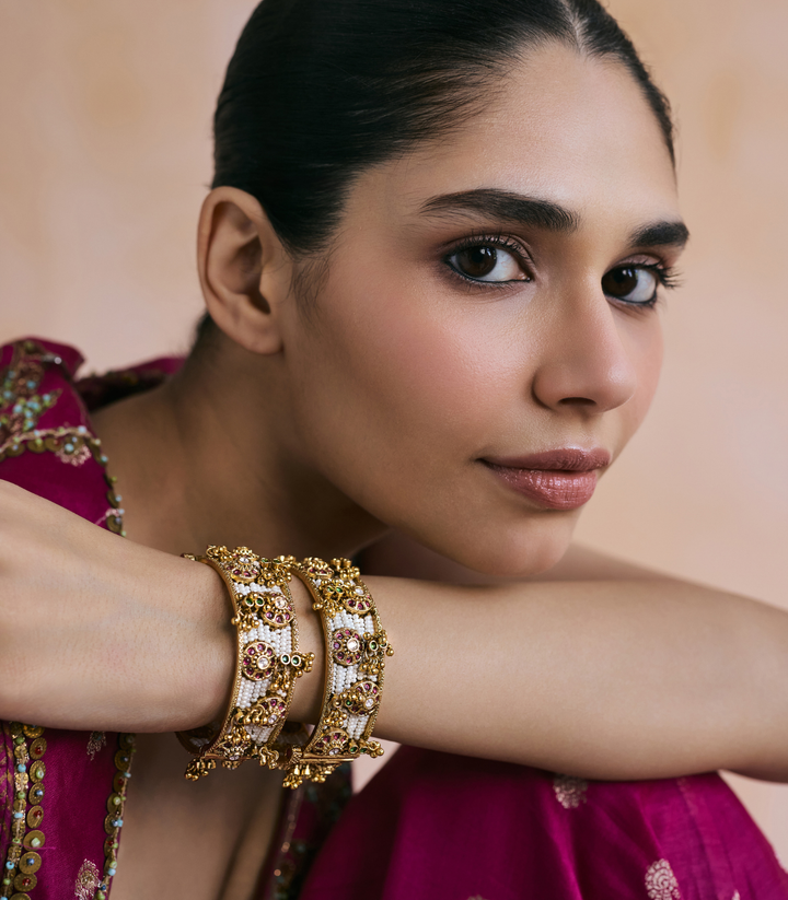 SIMRAN RED & GREEN BANGLES