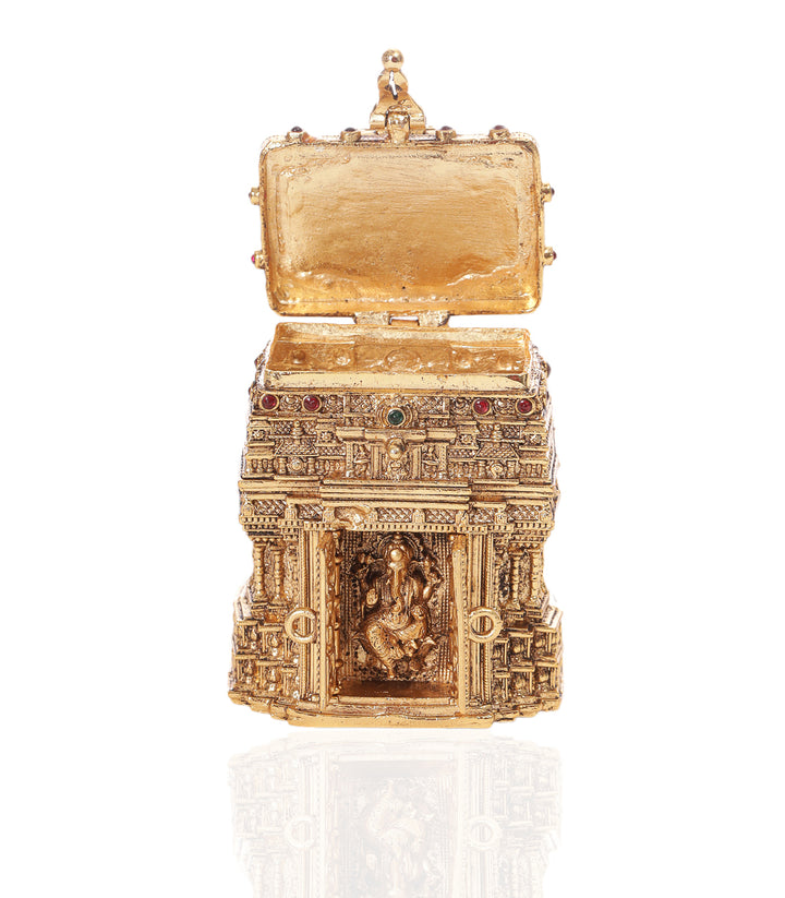 GANESHA GOLD PALTED  ORNATE BOX