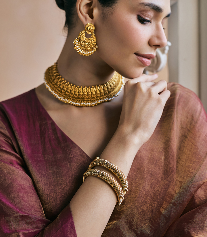 SIMRAN GOLD PLATED BANGLES
