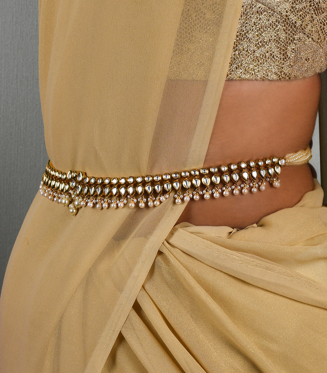 TANISHREE KUNDAN BELT WITH PEARL