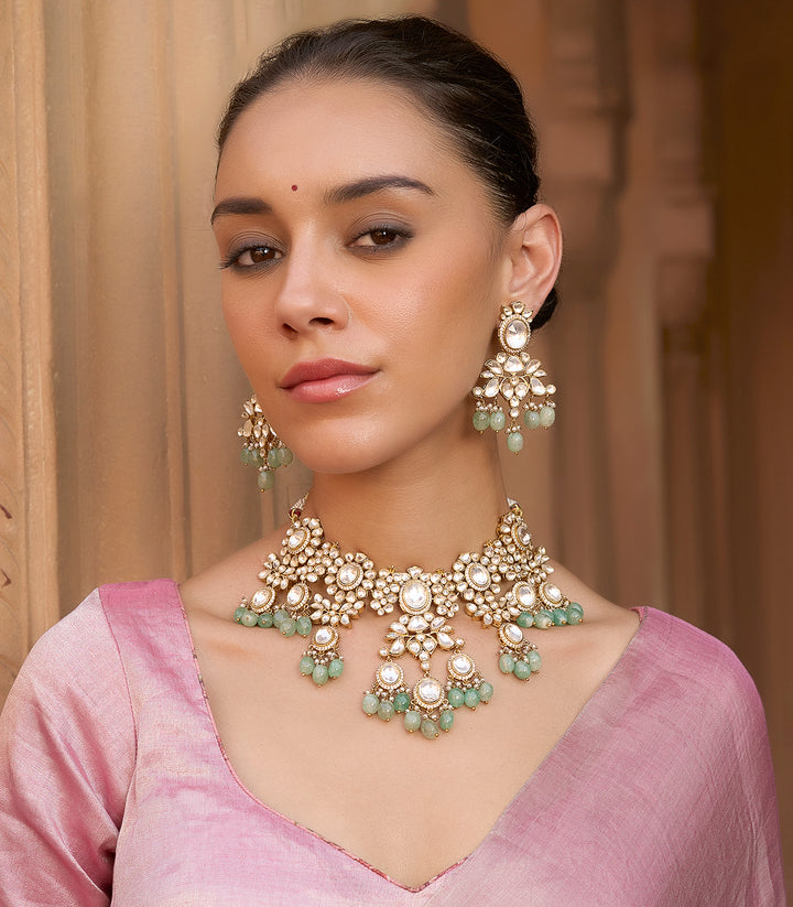 MANDANA KUNDAN NECKLACE SET