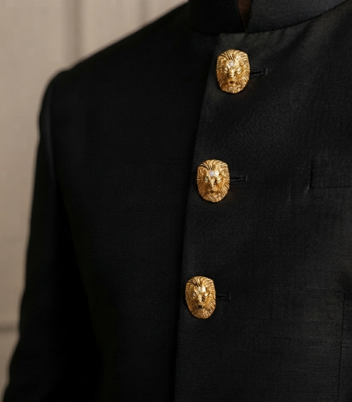 AADHISHREE GOLD PLATED BUTTON