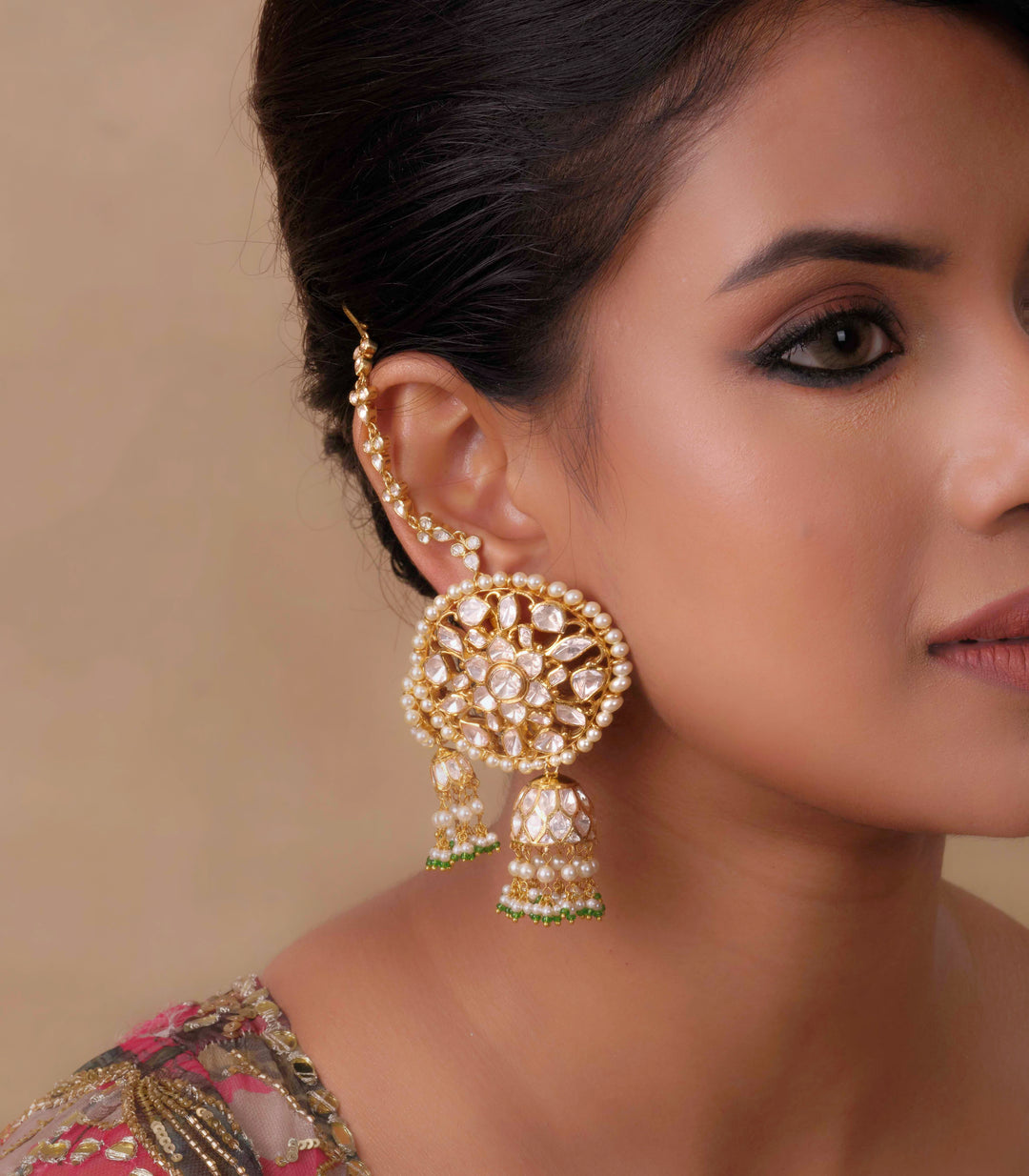 MEHAK WHITE MOISSANITE JHUMKA