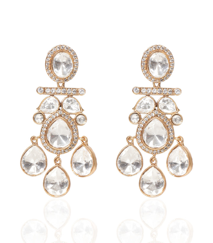 APEKSHA GOLD PLATED POLKI EARRING