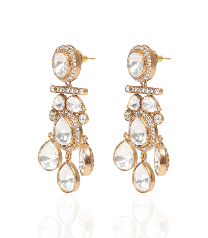 APEKSHA GOLD PLATED POLKI EARRING