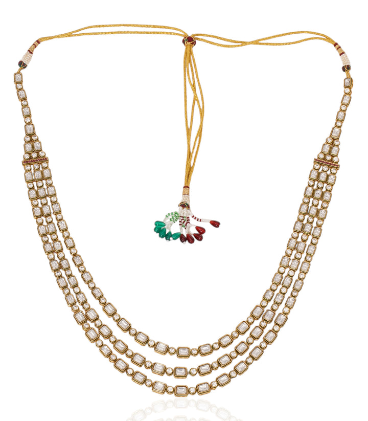 PURVI WHITE KUNDAN NECKLACES