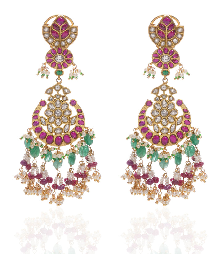 SONAM PINK KUNDAN CHANDBALI