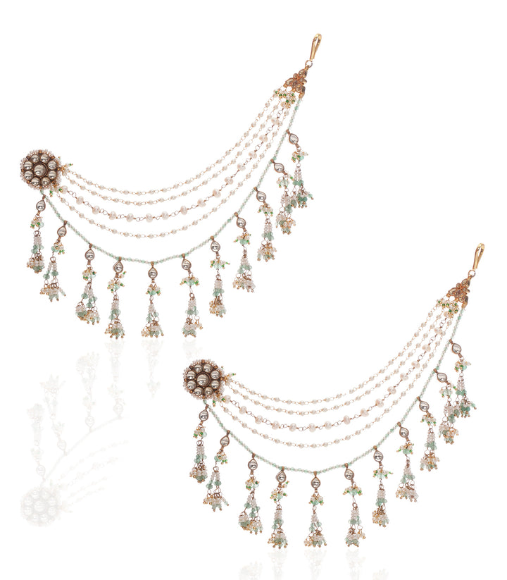 SUPRIYA MINT KUNDAN EARCHAIN