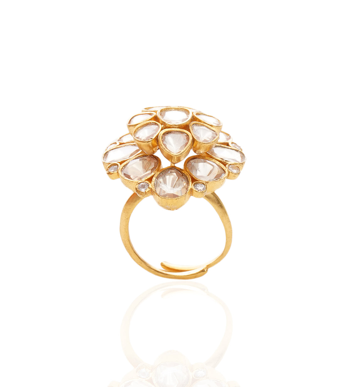 URVASHI WHITE MOISSANITE RING