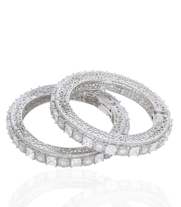 MARLEY WHITE ZIRCON BANGLES