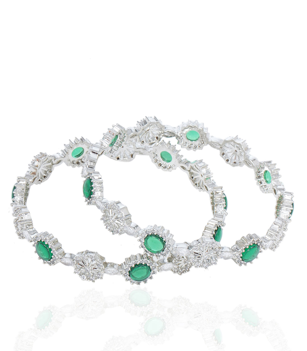 YANA GREEN ZIRCON BANGLES