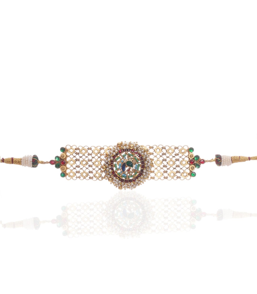 SANAYA PINK & GREEN KUNDAN CHOKER