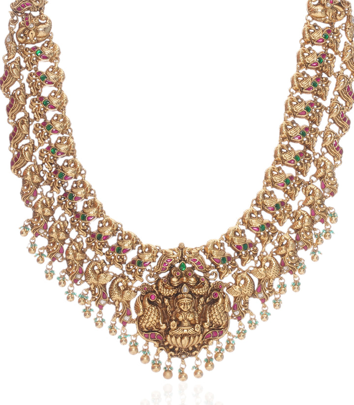 MEENA GOLD PLATED  KUNDAN NECKLACE SET