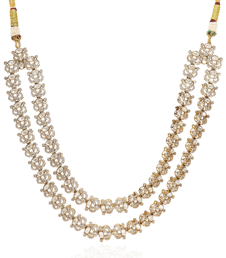 SNEH ANTIQUE FINISH POLKI NECKLACE