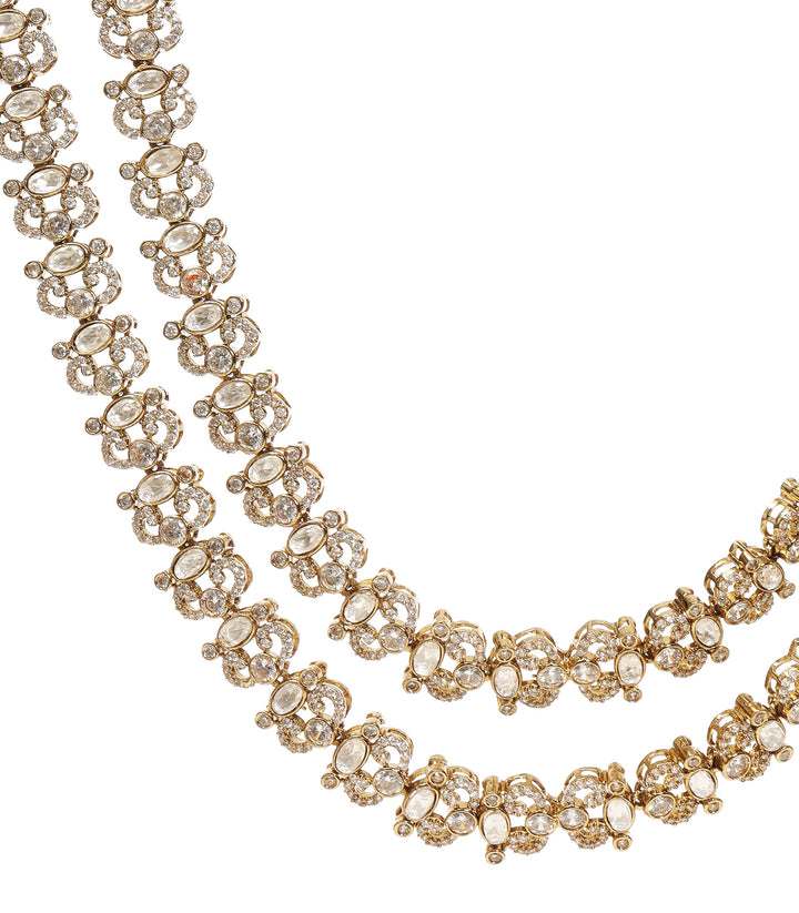 SNEH ANTIQUE FINISH POLKI NECKLACE