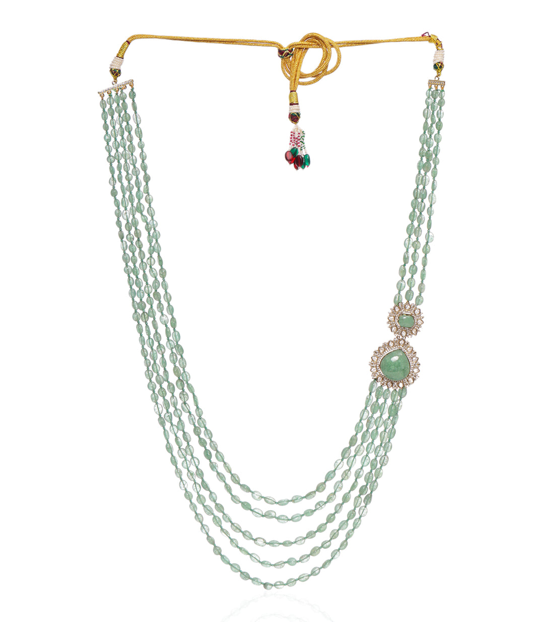 SUNITI GREEN BEADS GROOM NECKLACE